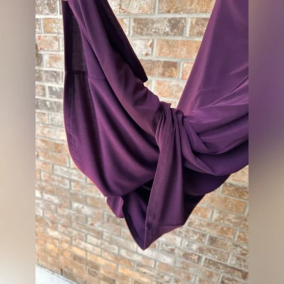 Lauren Ralph Lauren Elegant Purple Draped Dress - Picture 4 of 7